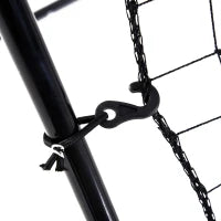 Rebounder per Calcio e Baseball Pieghevole con Zona di Precisione, in PE e Metallo, 123x90x174 cm, Nero