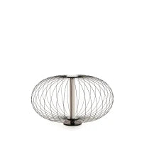 E-STYLO Lampada da tavolo in metallo nero dal design a rete, perfetta per creare atmosfere suggestive e accoglienti, 50cm X 50cm H. 29cm