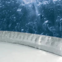 28430EX - Purespa Plus Bubble Massage Set Navy 196X71Cm 4 Posti Con Pompa, Riscaldatore, Sistema Di Purificazione Acqua, 140 Getti, Telo Base, Telo Copertura, Dispenser Di Cloro, 2 Poggia Testa