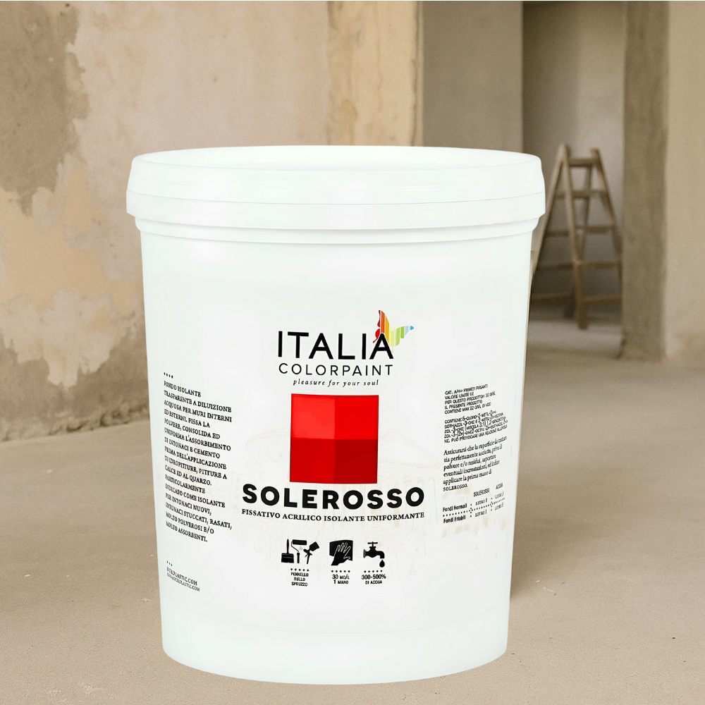 I pre trattamenti primer solerosso fissativo acrilico uniformante trasparente *** formato 1 lt, confezione 1