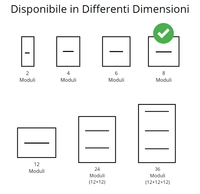 Gewiss centralino parete 8 moduli ip40 gw40026
