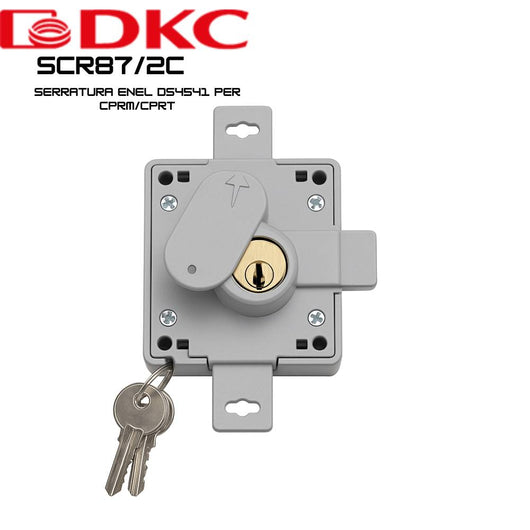 Dkc scr87/2c serratura enel ds4541 con doppia chiusura sicurezza