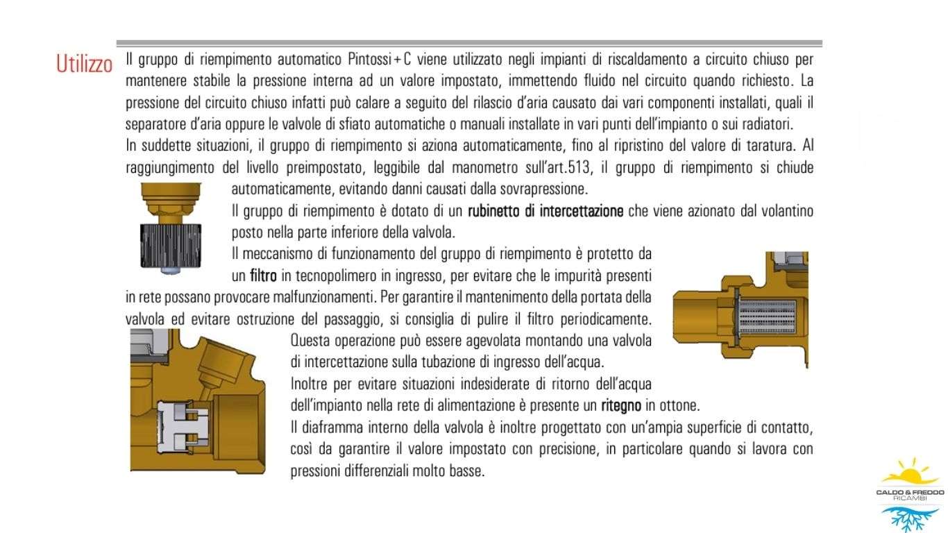 Gruppo di riempimento da 1/2" con portamanometro e funzione di controllo, regolazione e ripristino automatico della pressione negli impianti a circuito chiuso