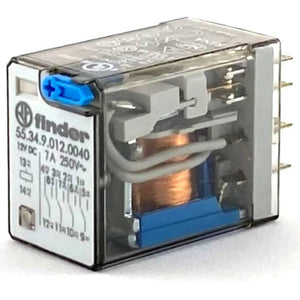 Finder serie 55 relè ad innesto su zoccolo con 4 contatti 7a uso industriale