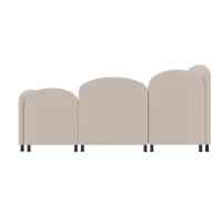 Divano con Letto Estraibile Imbottito in Velluto a Forma di Fiore, per Camera da Letto e Soggiorno, 90x200 cm, Senza Materasso, Rosa