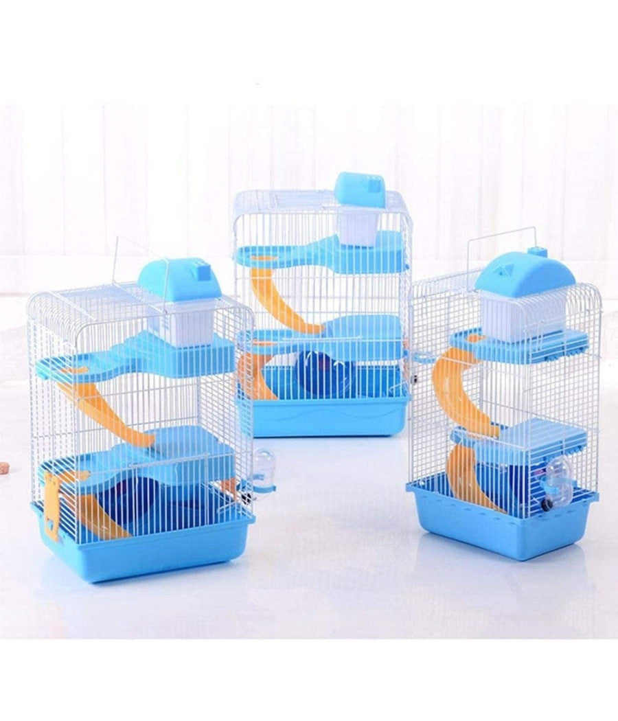 Trade Shop - Gabbia Per Criceti Criceto Portatile Casa A Più Livelli In Plastica 23x17x45 Cm -