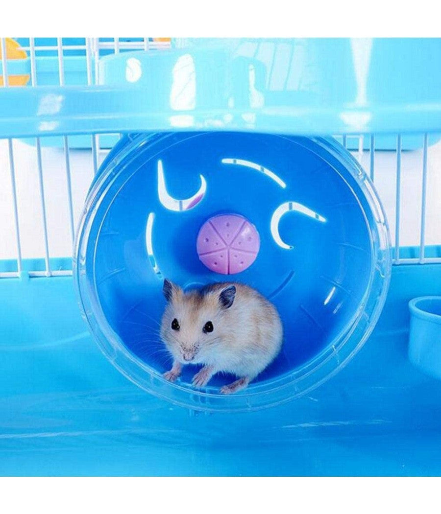 Trade Shop - Gabbia Per Criceti Criceto Portatile Casa A Più Livelli In Plastica 23x17x45 Cm -