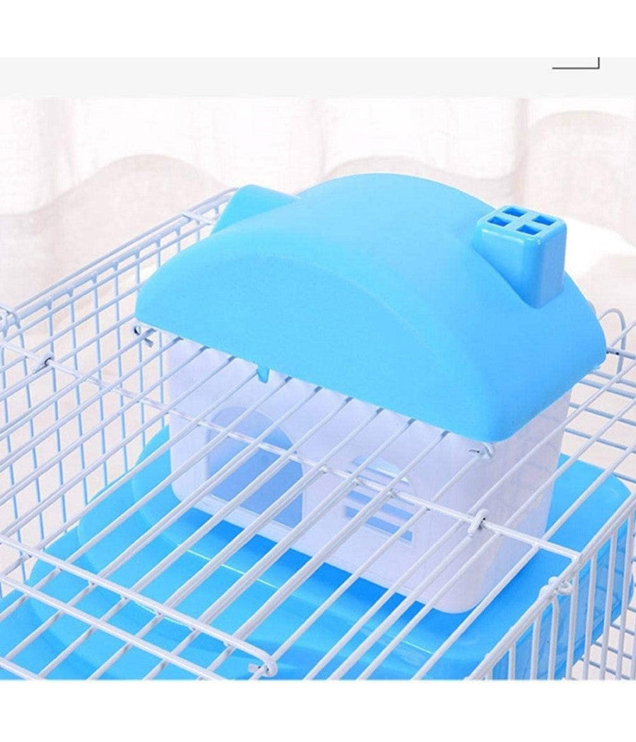 Trade Shop - Gabbia Per Criceti Criceto Portatile Casa A Più Livelli In Plastica 23x17x45 Cm -