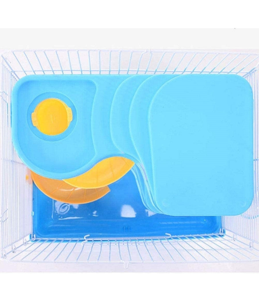 Trade Shop - Gabbia Per Criceti Criceto Portatile Casa A Più Livelli In Plastica 23x17x45 Cm -