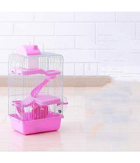 Trade Shop - Gabbia Per Criceti Criceto Portatile Casa A Più Livelli In Plastica 23x17x45 Cm -