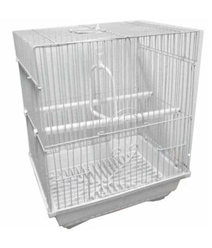 Gabbia Per Uccelli Gabbietta Canarini Colori Assortiti 27x34x22 Cm Quadrata         
