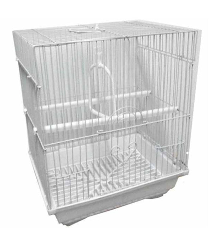 Gabbia Per Uccelli Gabbietta Canarini Colori Assortiti 27x34x22 Cm Quadrata         