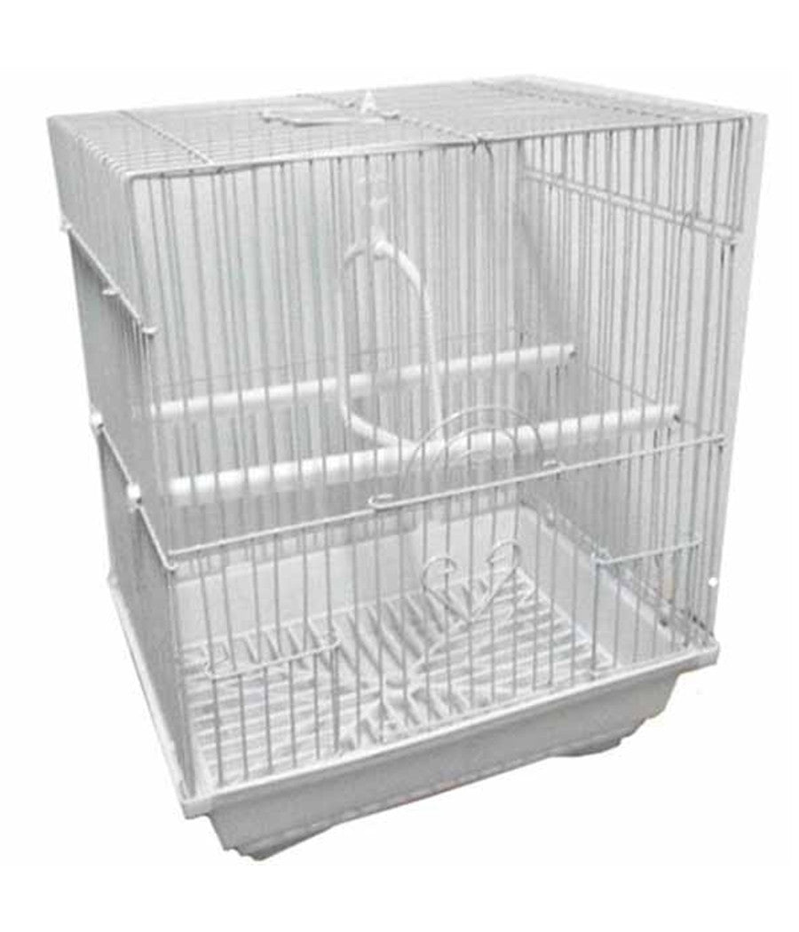 Gabbia Per Uccelli Gabbietta Canarini Colori Assortiti 27x34x22 Cm Quadrata         