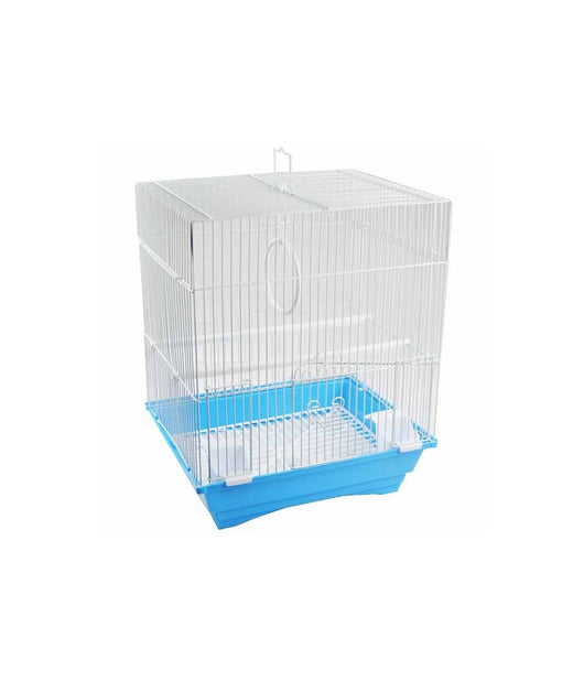 Gabbia Per Uccelli Gabbietta Canarini Colori Assortiti 42x27x32 Cm Quadrata         