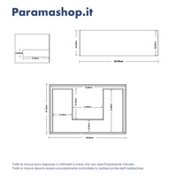 Mobile bagno sospeso 60cm un cassetto apertura push&pull rovere gransasso con lavabo | Galdor