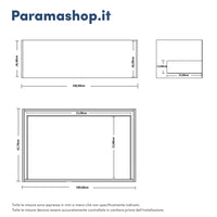 Mobile bagno sospeso modulare 100cm due cassetti apertura push&pull rovere barok con lavabo | Galdor