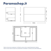 Mobile bagno sospeso 100cm due cassetti apertura push&pull rovere gransasso con lavabo | Galdor