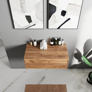 Cassettone scorrevole con apertura push&pull 80cm rovere gransasso | Galdor