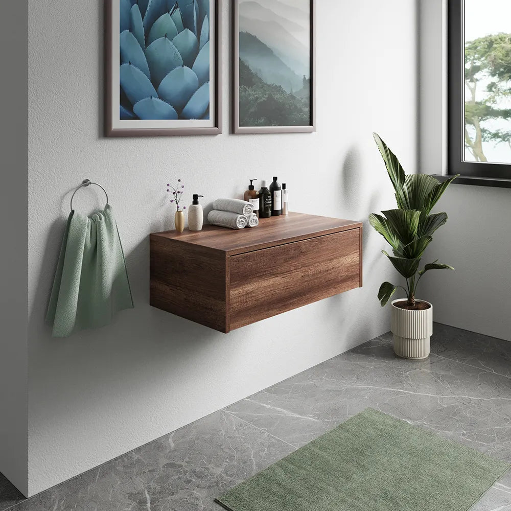 Cassettone scorrevole con apertura push&pull 70cm rovere barok | Galdor