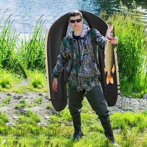 Galleggiante da pesca gonfiabile con pompa di pedale, Barca da pesca portatile con capacit¨¤ di carico 150kg Beige-Sport acquatici