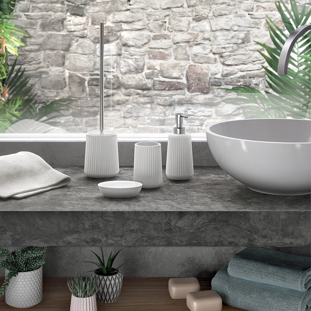 Portasapone Gedy in ceramica bianca | Marika