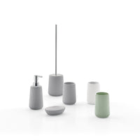 Portascopino Gedy in ceramica grigia | Marika