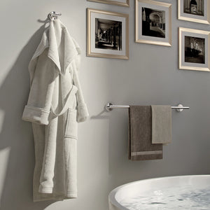 Portasalviette a muro 35 cm Gedy in acciaio cromato | Eros