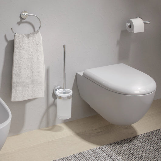 Portasalviette ad anello a muro Gedy in acciaio cromato | Eros