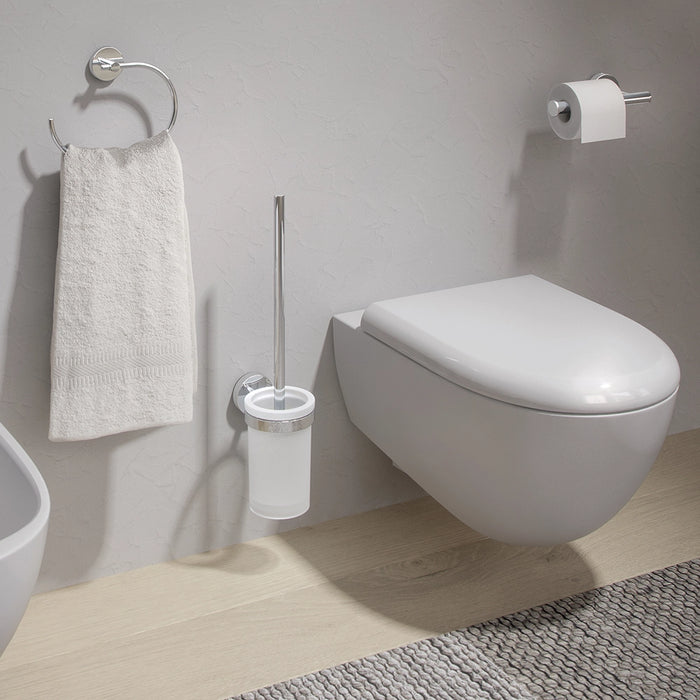 Portarotolo a muro Gedy in acciaio cromato | Eros