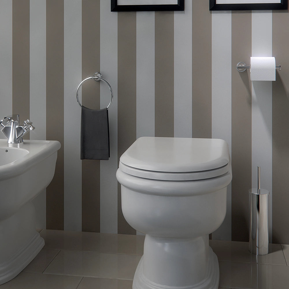 Portarotolo a muro Gedy in acciaio cromato | Genziana