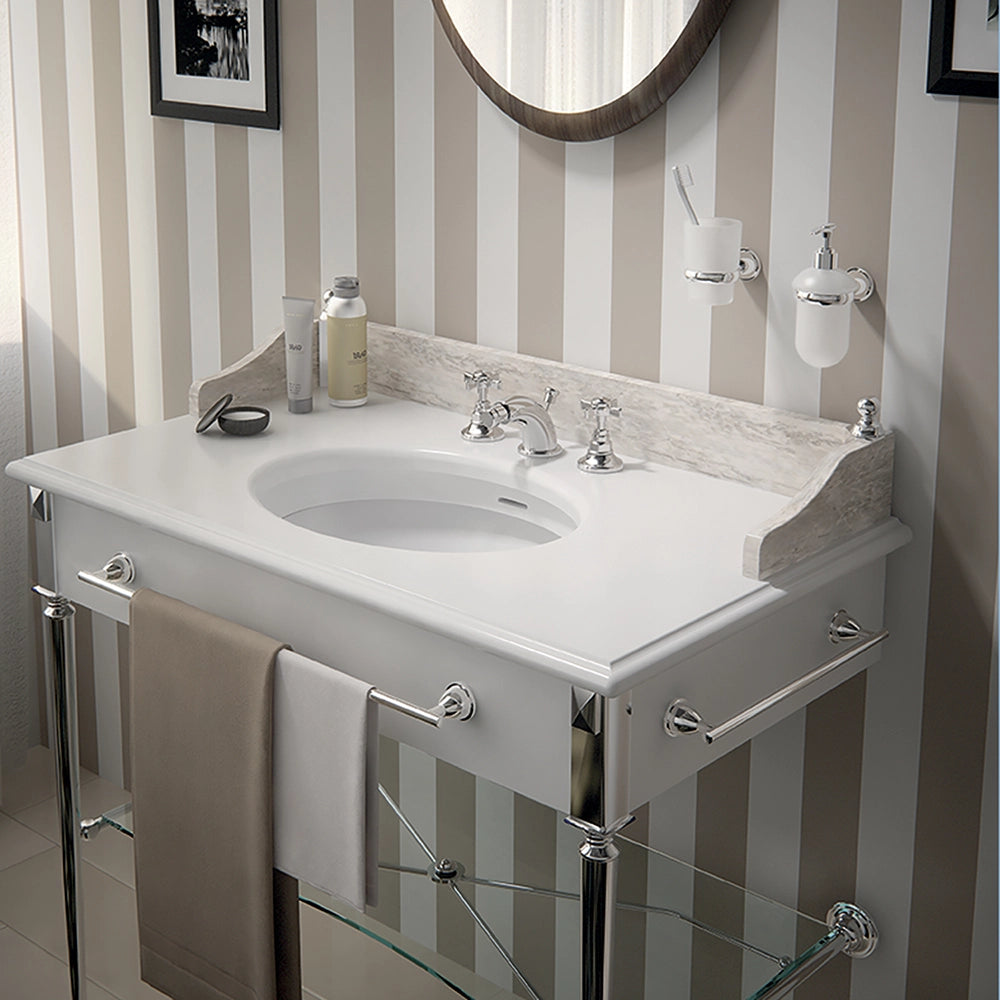 Portasalviette a muro 35 cm Gedy in acciaio cromato | Genziana