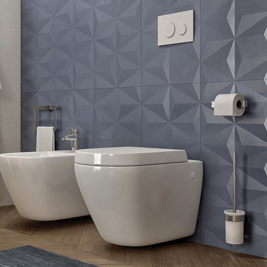 Portarotolo a muro Gedy in ottone cromato | Pirenei