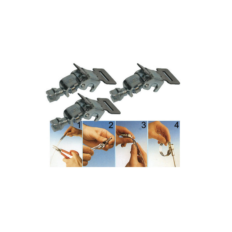 Ganci per fascette FRBG25-9/50 confezione 50 pz 9 mm inox AISI 430