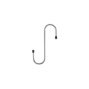 Gancio a parete a S 18 cm ferro zincato pesante - Brixo A.690-25