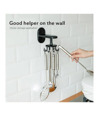 Trade Shop - Gancio Appendi Mestolo Coltelli Utensili Da Cucina Con 8 Supporti Appenditutto -