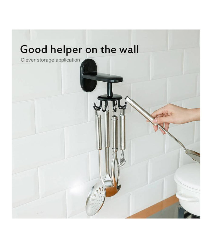 Trade Shop - Gancio Appendi Mestolo Coltelli Utensili Da Cucina Con 8 Supporti Appenditutto -