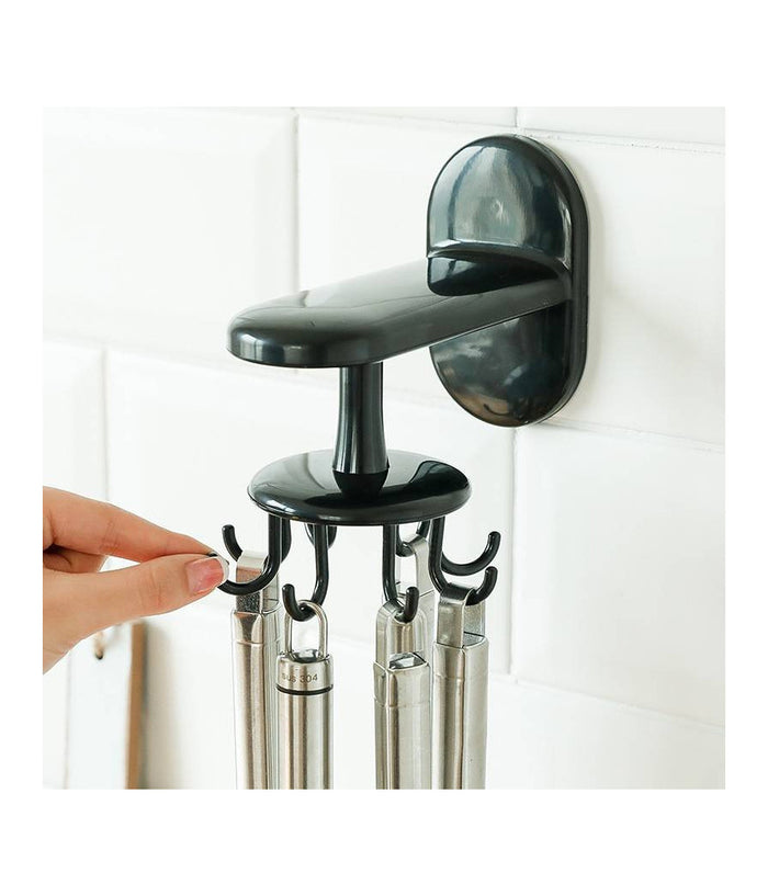 Trade Shop - Gancio Appendi Mestolo Coltelli Utensili Da Cucina Con 8 Supporti Appenditutto -