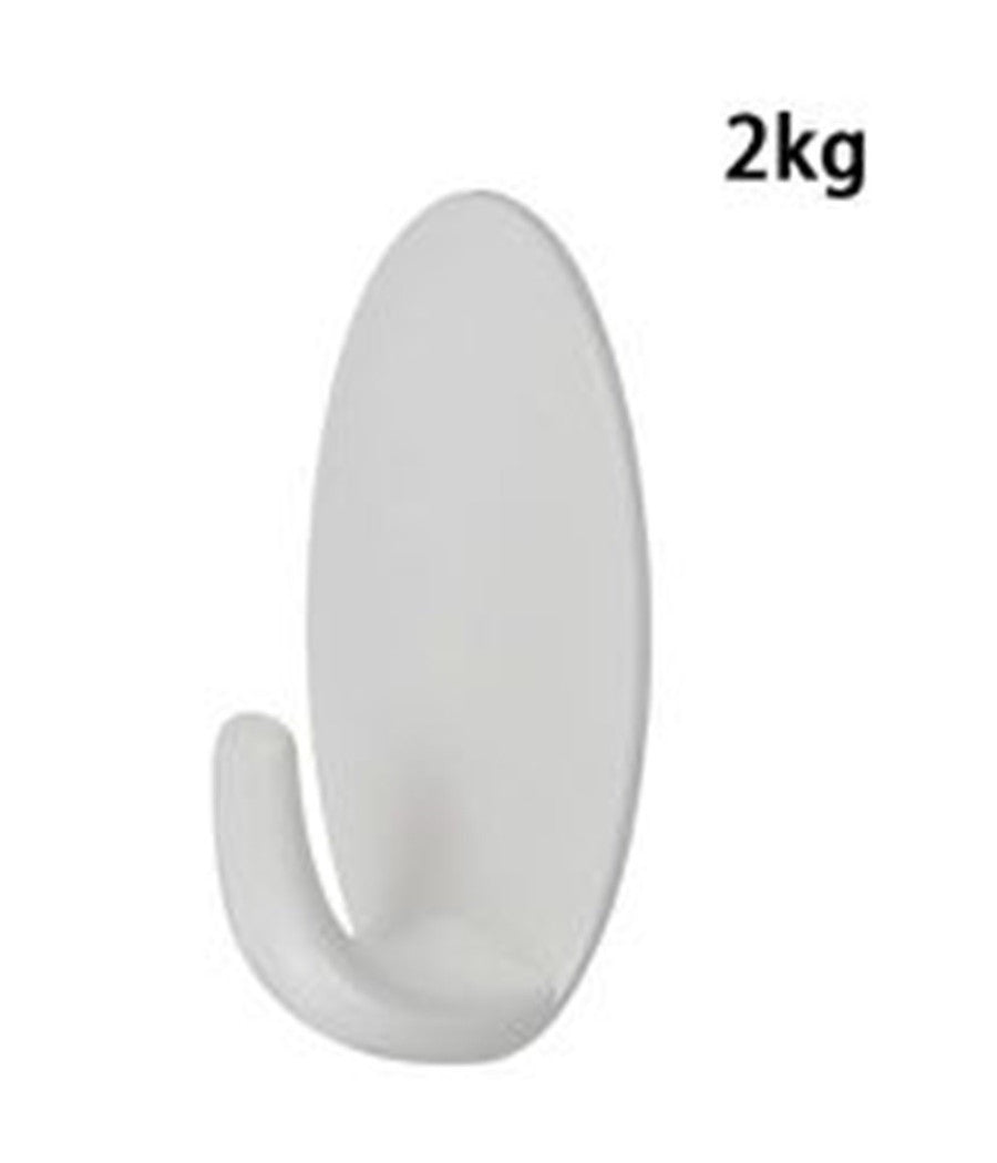 Gancio Appendino Adesivo Da Parete Casa Cucina Bagno Attaccapanni Ovale 59675         