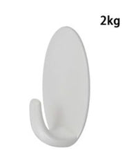 Gancio Appendino Adesivo Da Parete Casa Cucina Bagno Attaccapanni Ovale 59675         