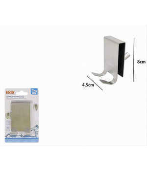 Gancio Bifacciale Porta Box Doccia A 3 Ganci Accappatoio Tergivetro Bagno 87768         