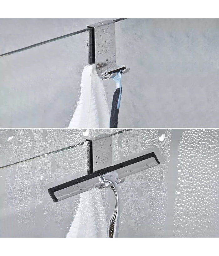 Gancio Bifacciale Porta Box Doccia A 3 Ganci Accappatoio Tergivetro Bagno 87768         