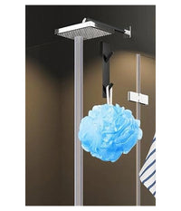 Gancio Doppio Per Porta Box Doccia Appendere Asciugamani Bagno 4x18cm Nero 87771         