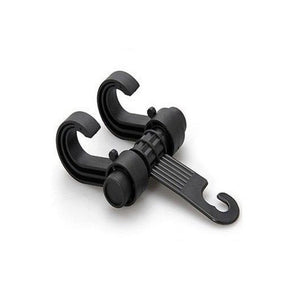 Trade Shop - Gancio Doppio Porta Borsa Oggetti Per Sedile Auto Spesa Busta -