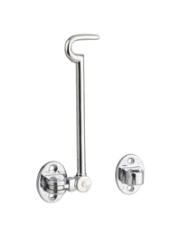 Gancio orientabile con occhiello, cromato 20cm, ferma porta, finestra, bagno - THIRARD