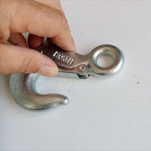 Gancio fisso portata 1000kg per sollevamento in acciaio al carbonio zincato