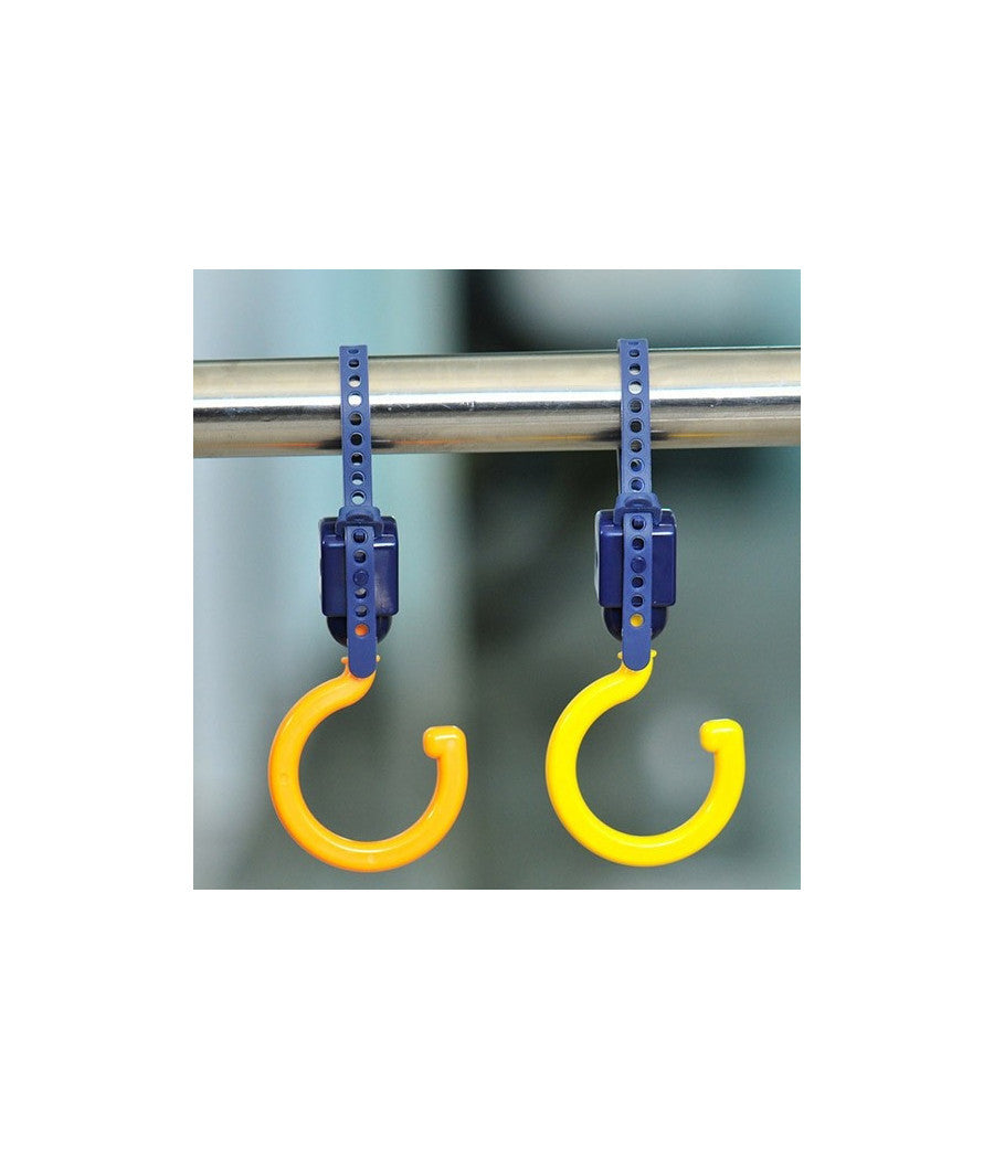 Gancio Multiuso Orientabile Set 3 Coppie Portata 3kg Appendino Per Carrozzino         