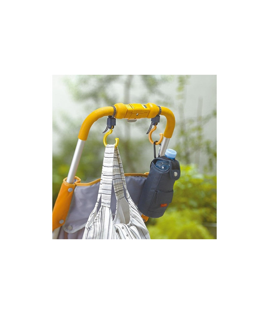 Gancio Multiuso Orientabile Set 3 Coppie Portata 3kg Appendino Per Carrozzino         