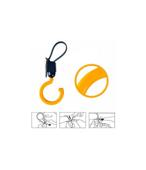 Gancio Multiuso Orientabile Set 3 Coppie Portata 3kg Appendino Per Carrozzino         