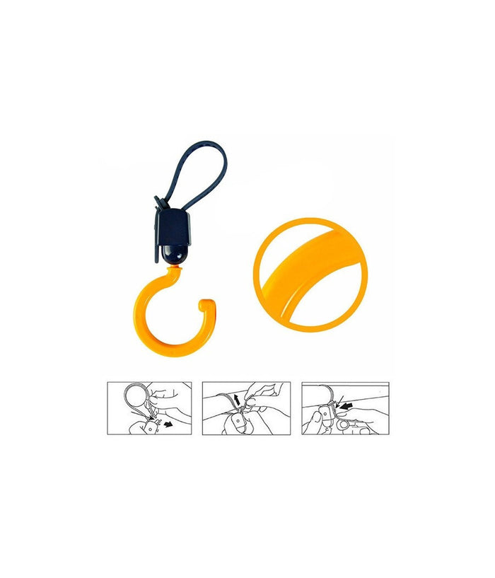 Gancio Multiuso Orientabile Set 3 Coppie Portata 3kg Appendino Per Carrozzino         