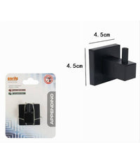 Gancio Per Accappatoio Asciugamani Da Muro Nero Appendino Arredo Per Bagno 79980         